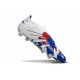 adidas Predator Elite Laceless FG Bianco Blu Rosso