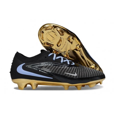 Scarpa Nuovo Nike Phantom 6 Low Elite FG Nero Oro