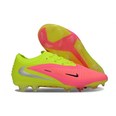 Scarpa Nuovo Nike Phantom 6 Low Elite FG Rosa Limelight