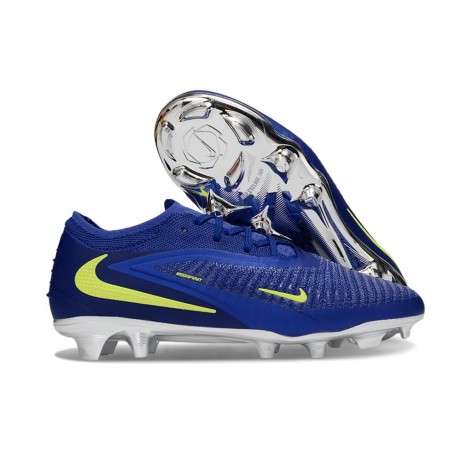 Scarpa Nuovo Nike Phantom 6 Low Elite FG Blu Giallo