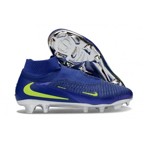 Scarpe Alte Nike Phantom 6 Elite FG Blu Giallo