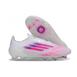 Scarpa da Calcio Adidas F50 Sparkfusion Elite Fg Ftwr Bianco Lucid Rosa