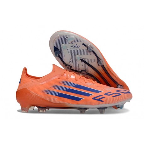 Scarpa adidas F50 Elite FG Arancione Beam Blu Lucido Ftwr Bianco