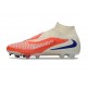 Scarpe Alte Nike Phantom 6 Elite FG Rosso Bianco Nero