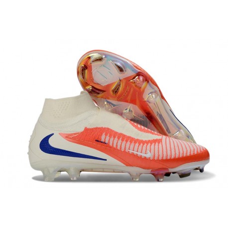 Scarpe Alte Nike Phantom 6 Elite FG Rosso Bianco Nero
