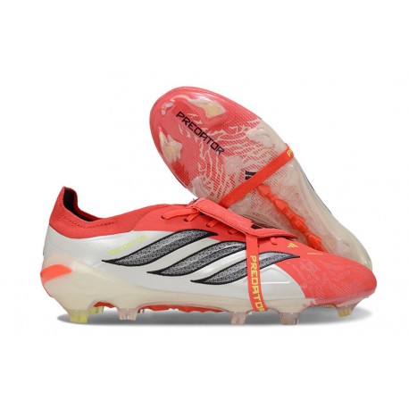 Adidas Predator Elite Foldover Tongue FG Rosso Bianco Nero