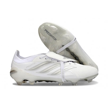 Adidas Predator Elite Foldover Tongue FG Bianco Argento