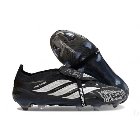 Adidas Predator Elite Foldover Tongue FG Nero Argento