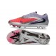 Scarpa Nuovo Nike Phantom 6 Low Elite FG Rosso Viola Nero