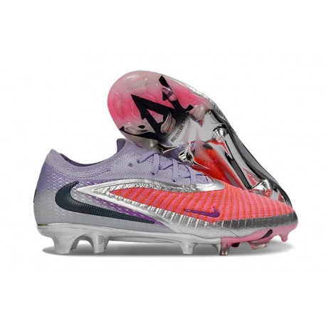Scarpa Nuovo Nike Phantom 6 Low Elite FG Rosso Viola Nero