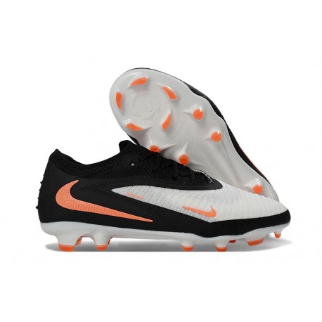 Scarpa Nuovo Nike Phantom 6 Low Elite FG Bianco Nero Arancio