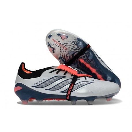 Adidas Predator Elite Foldover Tongue FG Grigio Nero Rosso