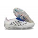 Adidas Predator Elite Foldover Tongue FG Bianco Argento Bleu