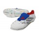 Adidas Predator Elite Foldover Tongue FG Bianco Argento Bleu