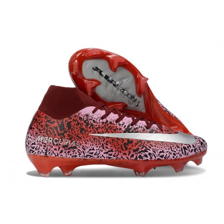 Nike Zoom Mercurial Superfly X Elite FG Safari Rojo Argento