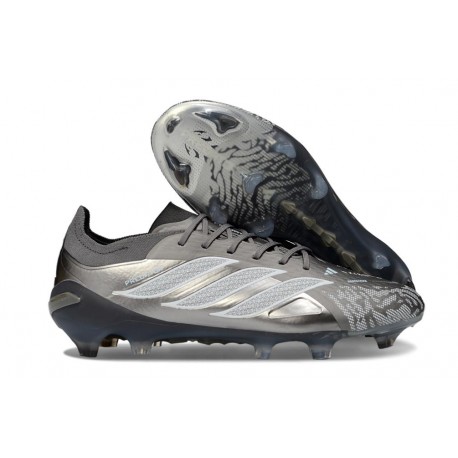 Scarpe da Calcio Adidas Predator 26 Elite FG Grigio Argento