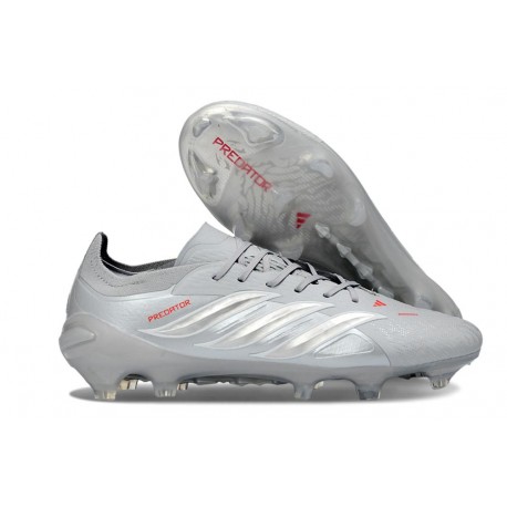 Scarpe da Calcio Adidas Predator 26 Elite FG Grigio Argento