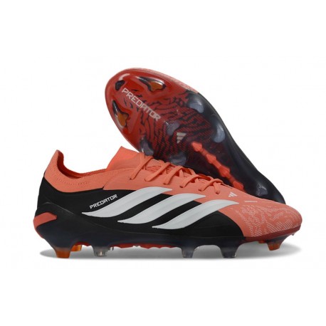 Adidas Scarpa Predator Low Elite FG Arancio Nero Bianco