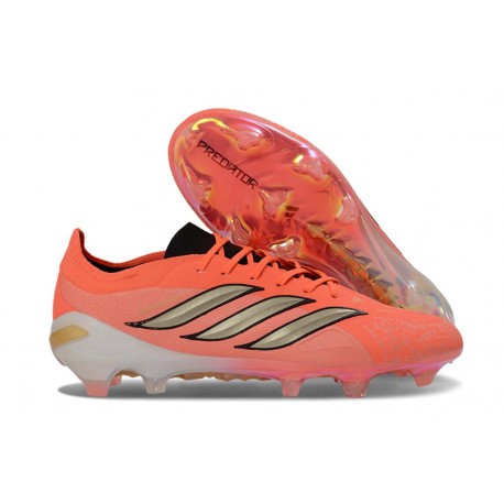 Adidas Scarpa Predator Low Elite FG Rosso Oro