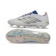 Adidas Scarpa Predator Low Elite FG Bianco Blu