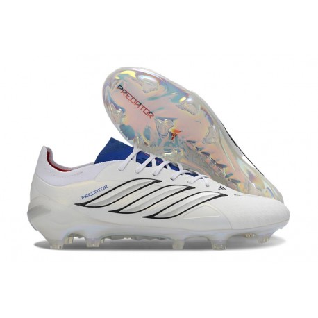 Adidas Scarpa Predator Low Elite FG Bianco Blu