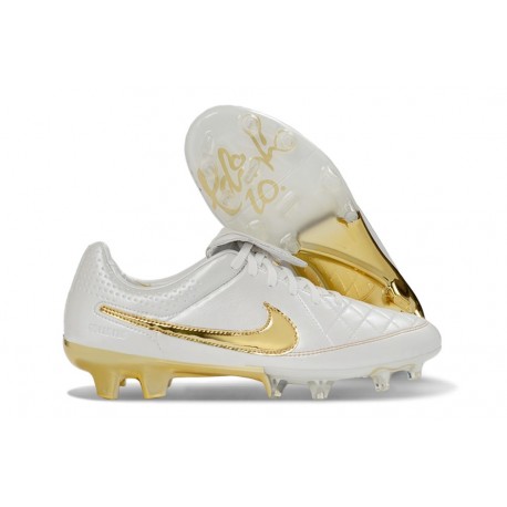 Scarpa Nike Tiempo Maestro Elite FG Bianco Oro