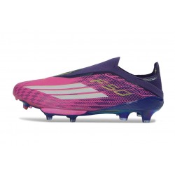 adidas F50 + Laceless Elite FG Viola Rosa Bianco