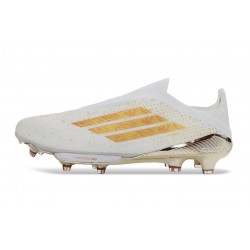 adidas F50 + Laceless Elite FG Bianco Oro