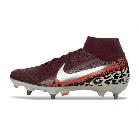 Nike Mercurial Superfly X Elite SG-Pro Borgogna Argento
