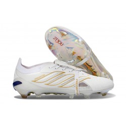Adidas Predator Elite Foldover Tongue FG Bianco Oro