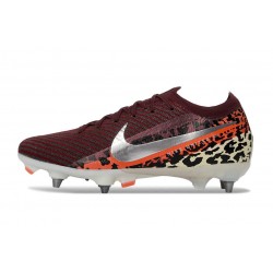 Nike Air Zoom Mercurial Vapor 16 Elite SG-Pro United - Borgogna / Argento Metallizzato / Rosso / Fossile