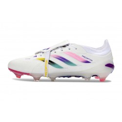 Adidas Predator Elite Foldover Tongue FG Bianco Rosa