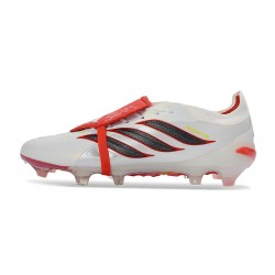 Adidas Predator Elite Foldover Tongue FG Bianco Rosso Nero