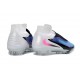 Scarpe Alte Nike Phantom 6 Elite FG Blu Racer Rosa Blast Bianco