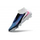 Scarpe Alte Nike Phantom 6 Elite FG Blu Racer Rosa Blast Bianco