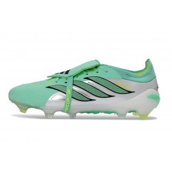 Adidas Predator Elite Foldover Tongue FG Verde Argento Nero
