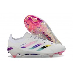 Adidas Scarpa Predator Low Elite FG Bianco Rosa