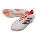 Adidas Scarpa Predator Low Elite FG Bianco Rosso Nero