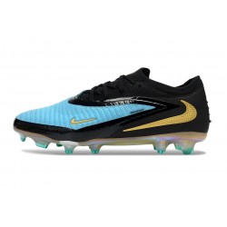 Scarpa Nuovo Nike Phantom 6 Low Elite FG Blu Nero Oro