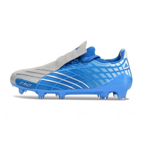 Scarpa adidas F50 Elite FG Spider Blu Argento