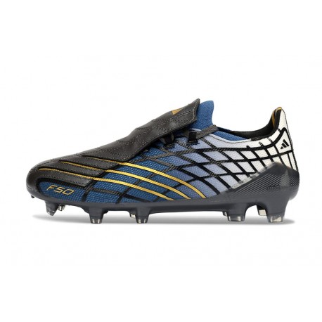Scarpa adidas F50 Elite FG Spider Nero Blu Bianco