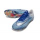 Scarpa da Calcio Nike Mercurial Vapor XVII Elite FG Blu Bianco Argento