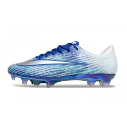 Scarpa da Calcio Nike Mercurial Vapor XVII Elite FG Blu Bianco Argento
