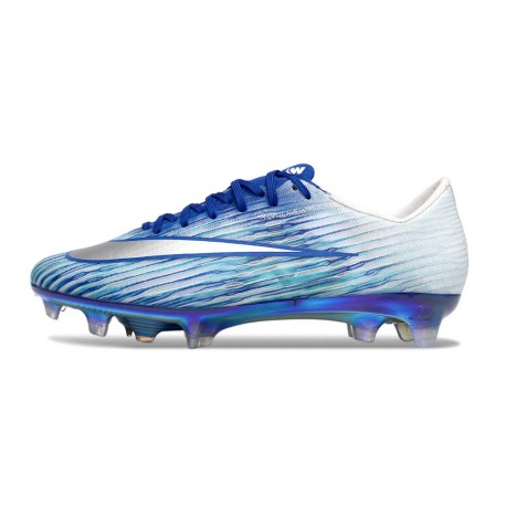Scarpa da Calcio Nike Mercurial Vapor XVII Elite FG Blu Bianco Argento