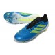 Adidas Scarpa Predator Low Elite FG Blu Neon Lime