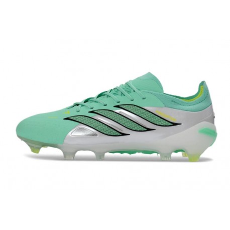 Adidas Scarpa Predator Low Elite FG Verde Argento
