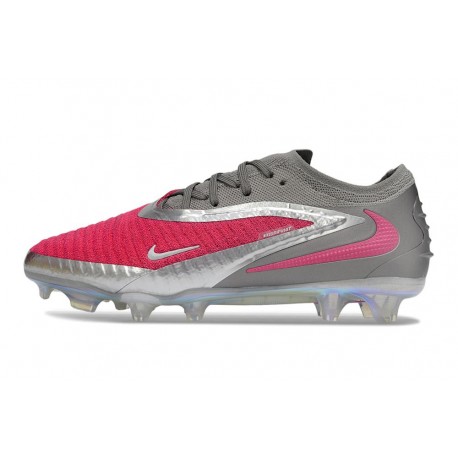 Scarpa Nuovo Nike Phantom 6 Low Elite FG Rosa Argento Grigio