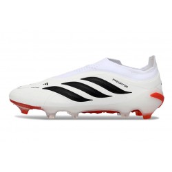 Scarpe da Calcio Adidas Predator LL Elite FG Bianco Rosso Nero