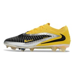 Scarpa Nuovo Nike Phantom 6 Low Elite FG Nero Giallo Argento