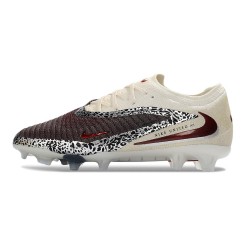 Scarpa Nuovo Nike Phantom 6 Low Elite FG Rosso Bianco Nero